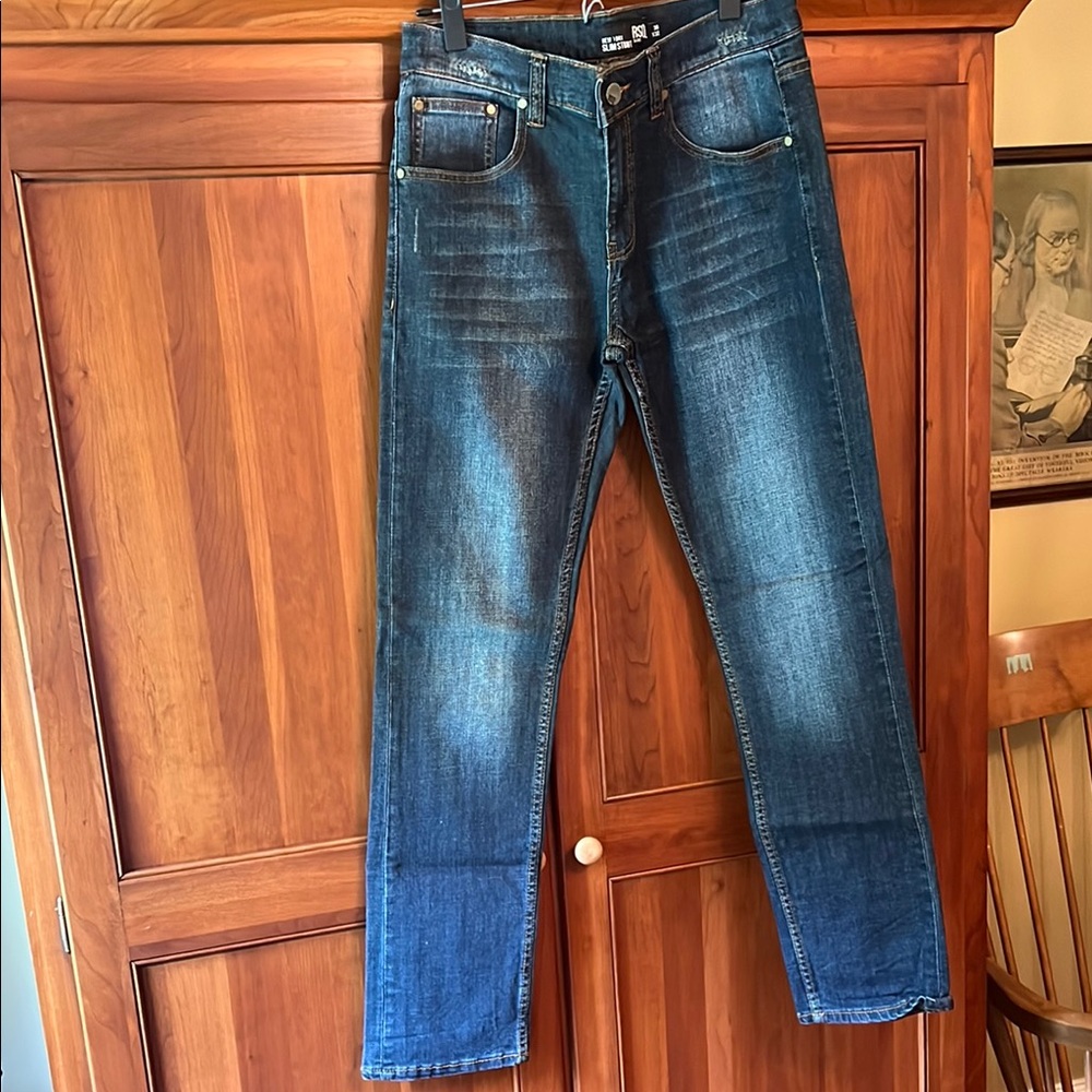 RSQ Blue Straight Jeans Timeless Design